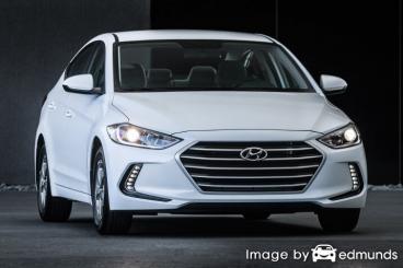 Insurance rates Hyundai Elantra in Buffalo