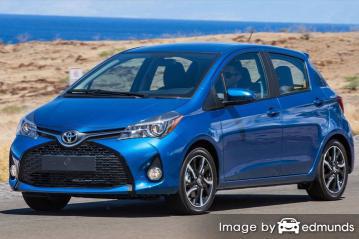 Insurance rates Toyota Yaris in Buffalo